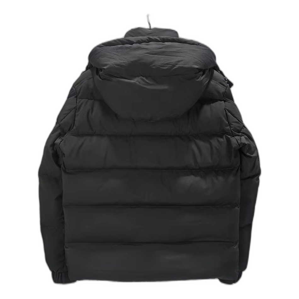 Moncler Maya Matte Hooded Down Puffer Jacket in Black