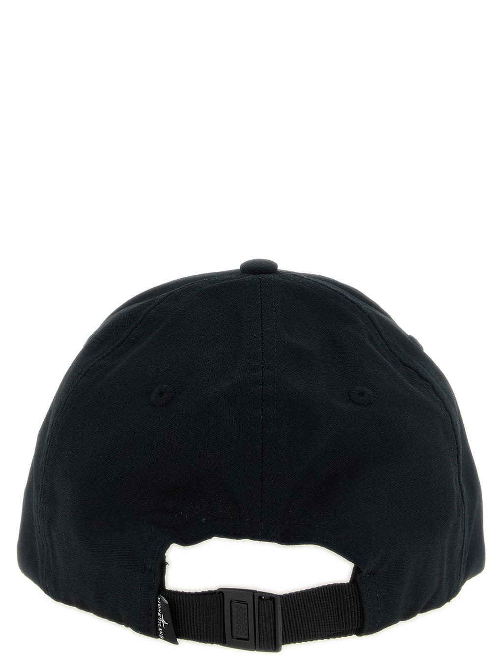 Stone Island Black Cotton Baseball Cap