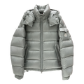 Moncler Maya Hooded Down Puffer Jacket in Gray
