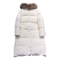 Moncler Marrionnier Long Down Puffer Coat in Ivory