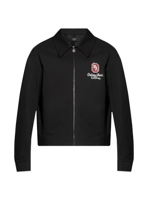 AMIRI collared zip-fastening jacket