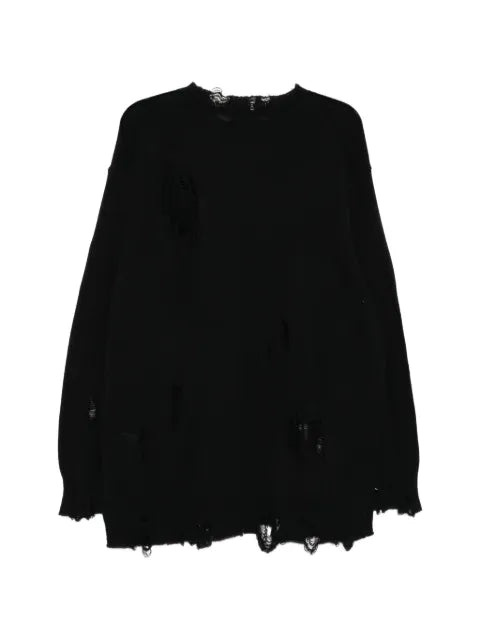 Yohji Yamamoto distressed-effect sweater