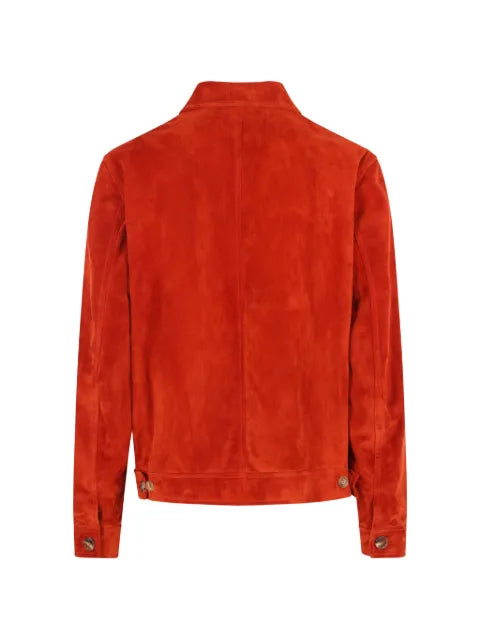 Valentino Garavani button-fastening suede jacket