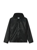 izzue layered drawstring-hood jacket