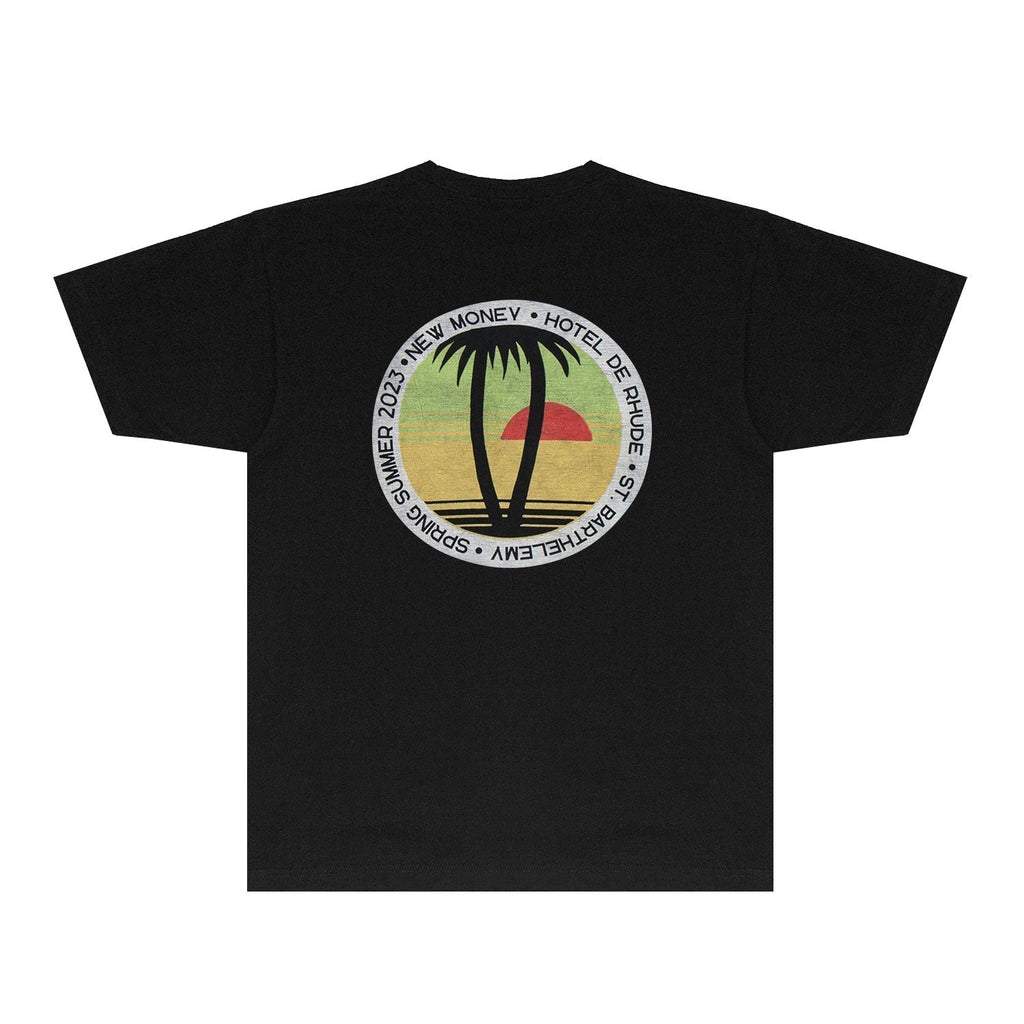 Rhude T-shirts Printed Trendy Pure Cotton