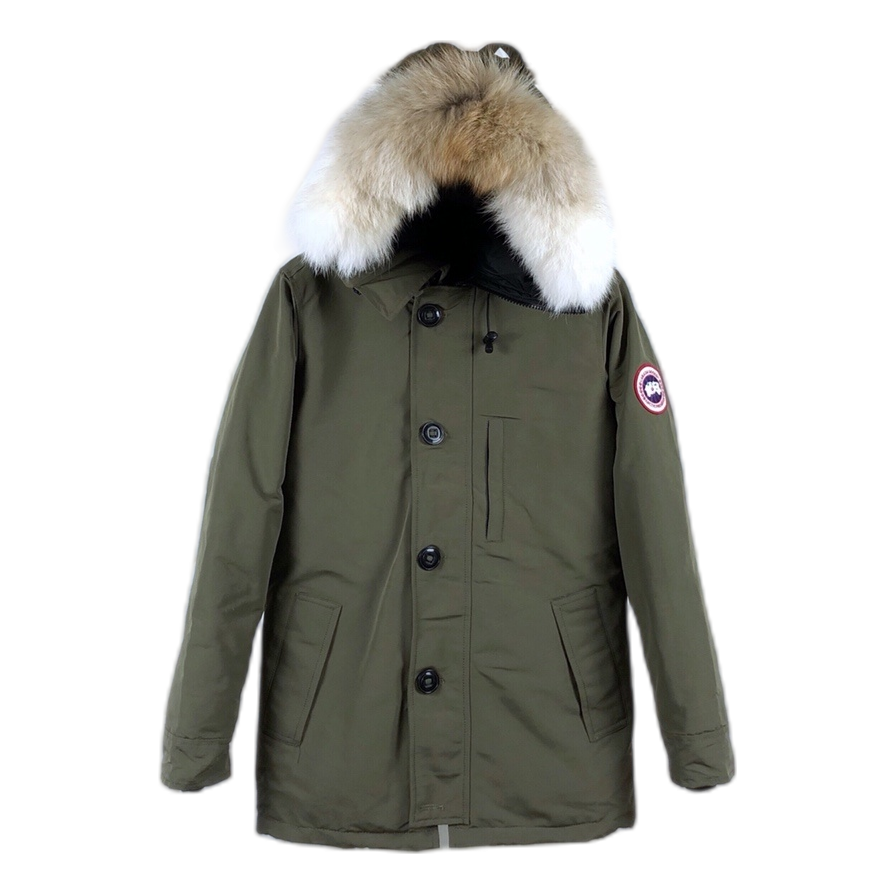 Canada Goose Chateau Hooded Down Parka with Fur Trim, Military Green