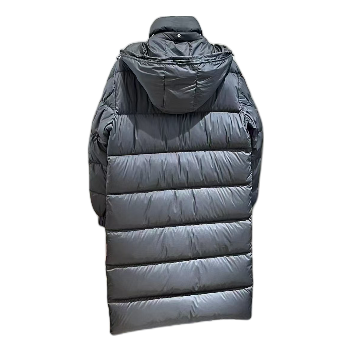 Moncler Hanoverian Long Hooded Down Puffer Coat in Black