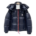 Moncler Montbeliard Hooded Down Puffer Jacket in Navy