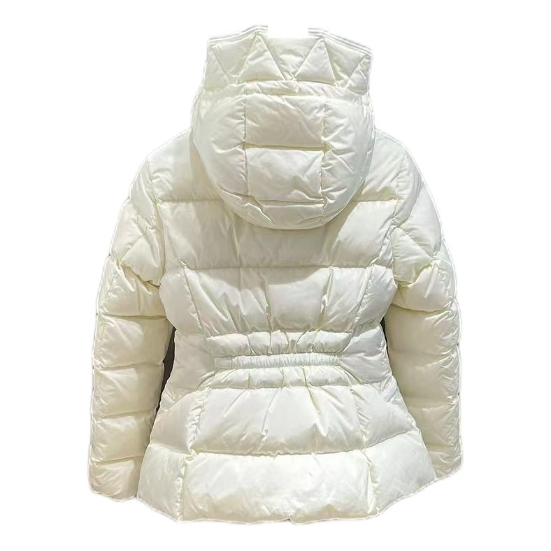 Moncler Fitted Down Puffer Jacket with Adjustable Drawstring Hood