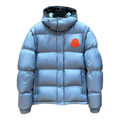 Moncler Oversized Hooded Down Puffer Jacket with Chest Logo Badge