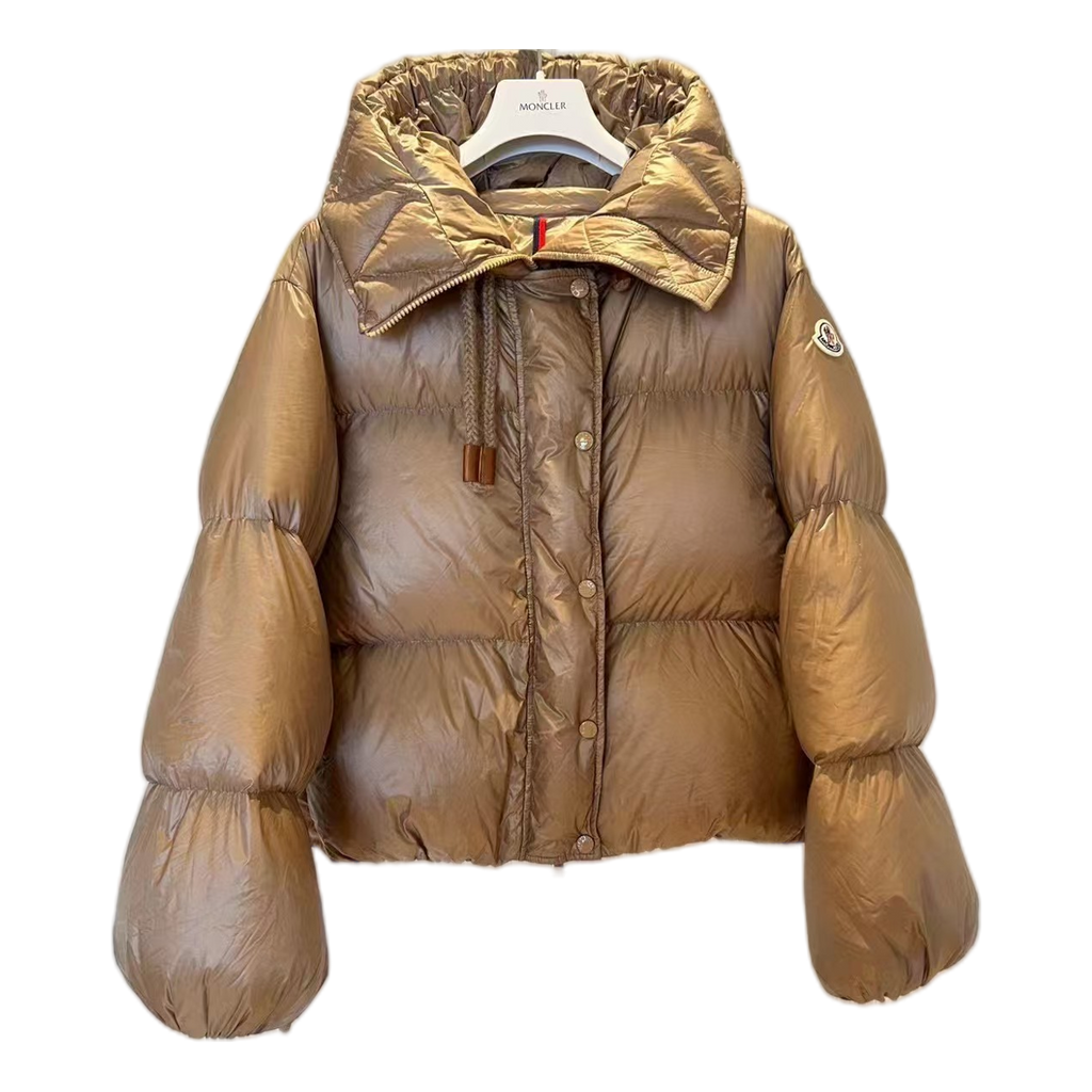 Moncler Borey Bronze Hooded Down Puffer Jacket