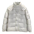 Moncler Matte Hooded Down Puffer Jacket with Snap Front