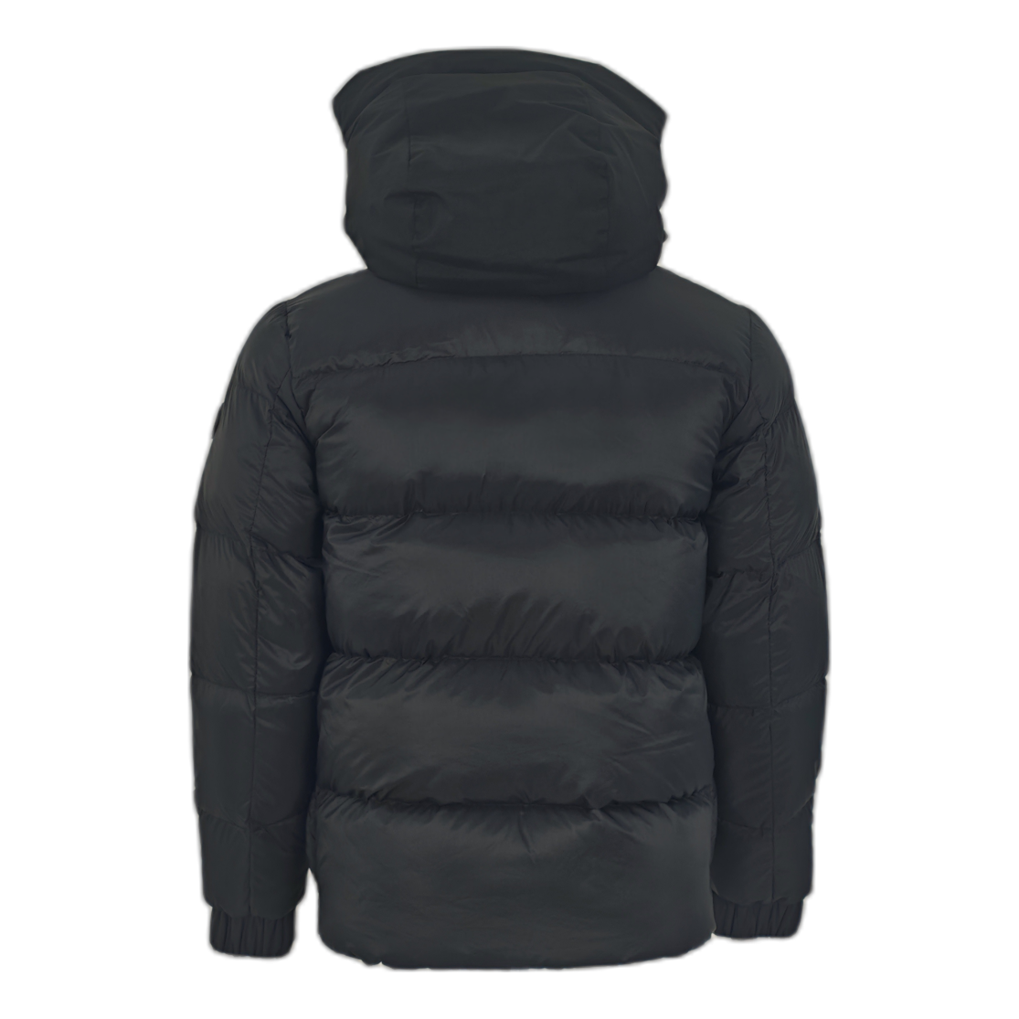 Moncler Tonal-Logo High-Collar Down Puffer Jacket in Black