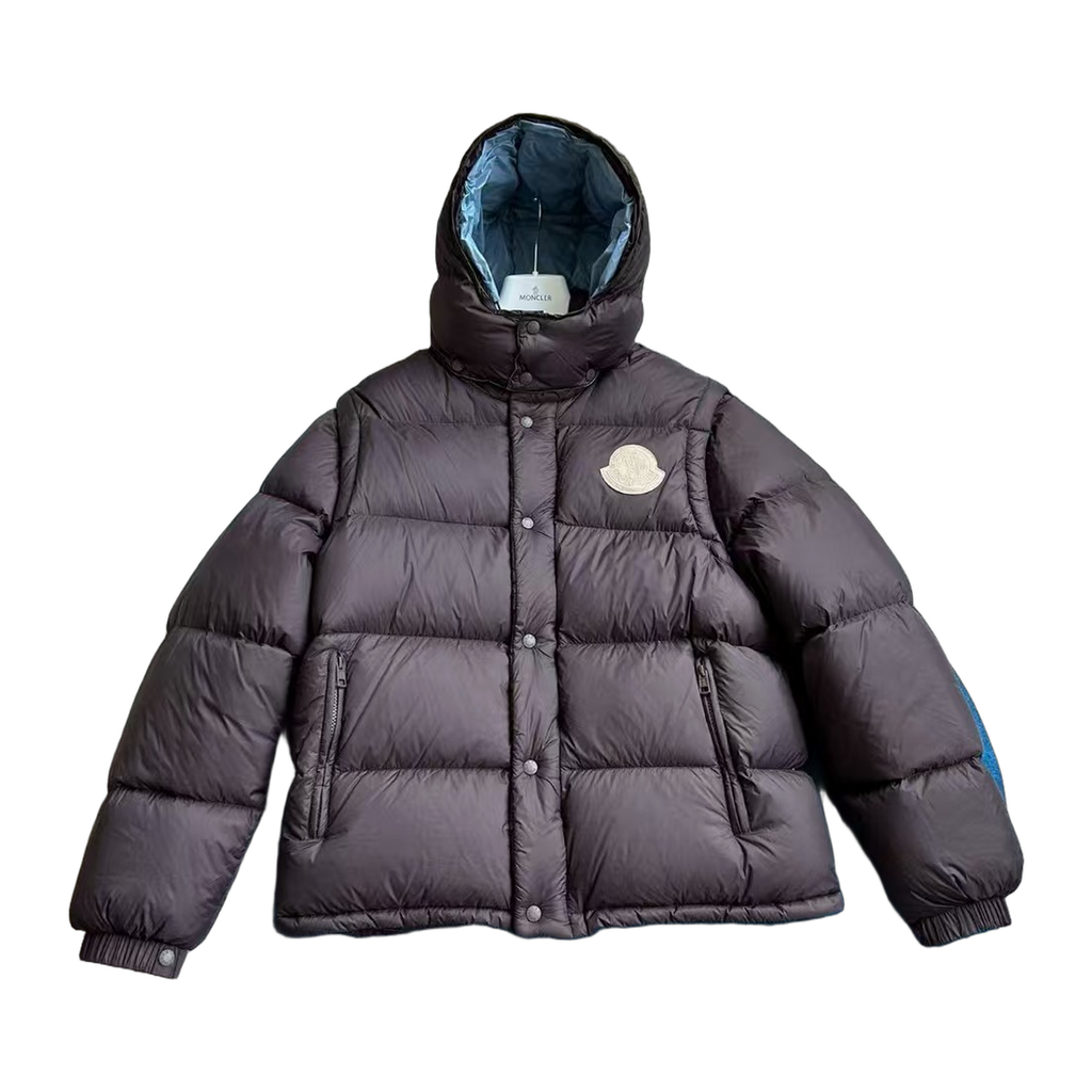 Moncler Cyclone Black Convertible Down Jacket