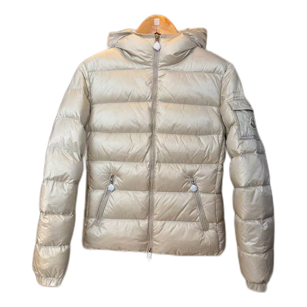 Moncler Gles Glossy Hooded Down Puffer Jacket