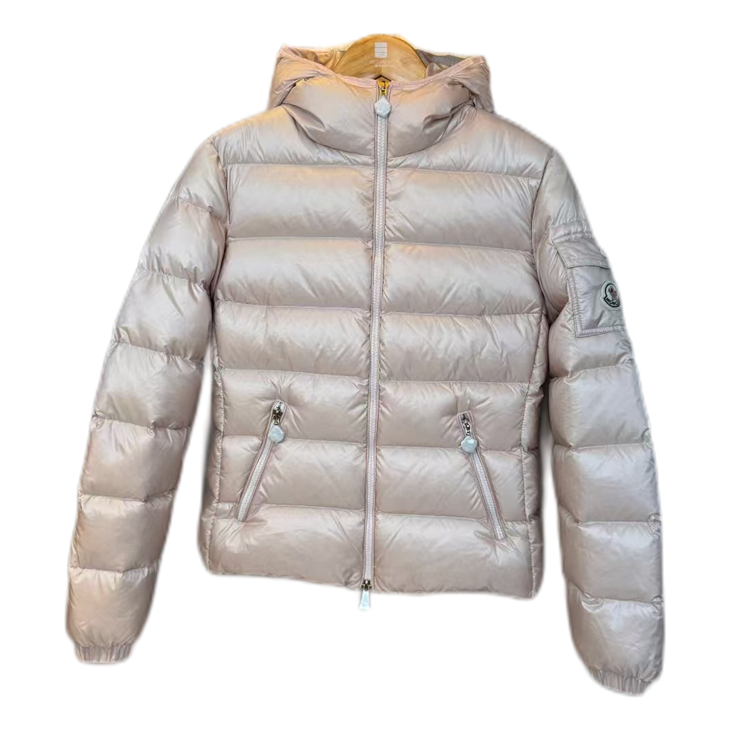 Moncler Gles Glossy Hooded Down Puffer Jacket