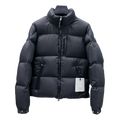 Moncler Wide-Quilt Hooded Down Puffer Jacket with Tonal Logo Patch