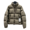 Moncler Wide-Quilt Hooded Down Puffer Jacket with Tonal Logo Patch