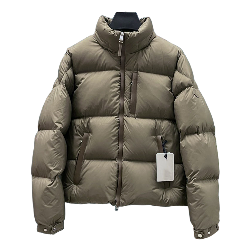 Moncler Wide-Quilt Hooded Down Puffer Jacket with Tonal Logo Patch