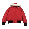 Moose Knuckles Men's Original Ballistic Shearling-Trim Down Bomber in Black