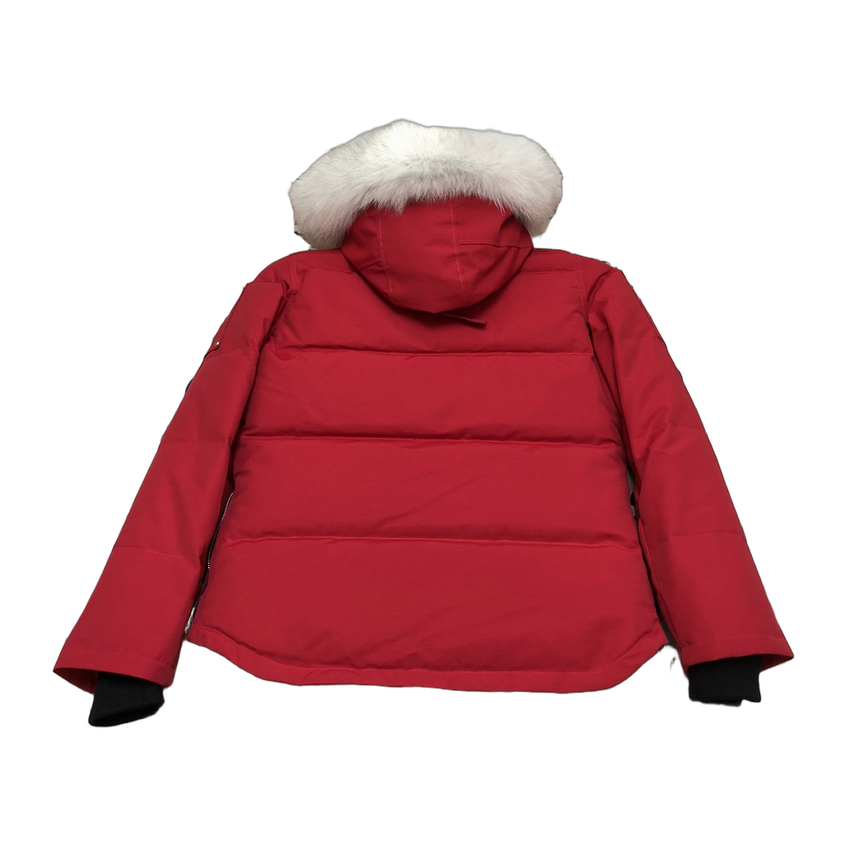 Moose Knuckles Women's Original 3Q Shearling-Trim Down Jacket in Navy