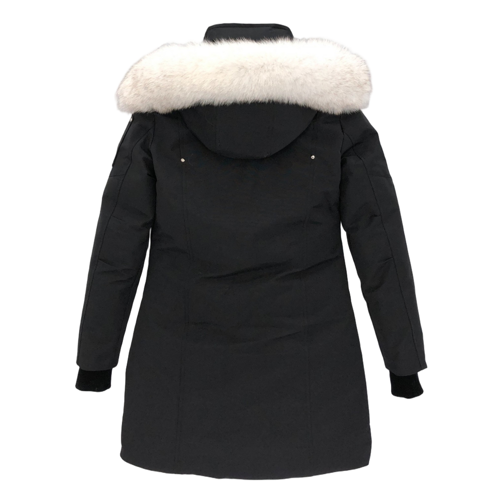 Moose Knuckles Stirling Down Parka with White Fur-Trim Hood