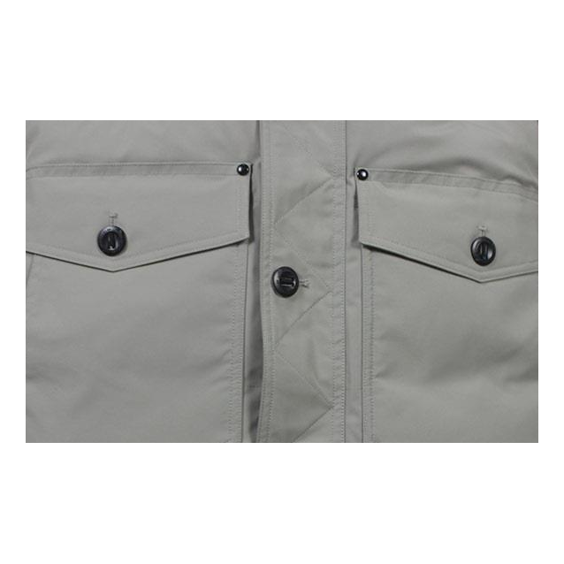Moose Knuckles Four-Pocket Quilted Down Jacket with Fur-Trim Hood