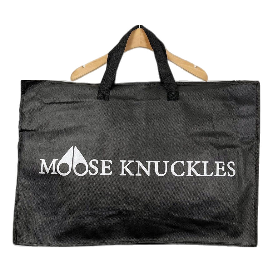 Moose Knuckles Logo-Zip Quilted Down Bomber Jacket in Off White