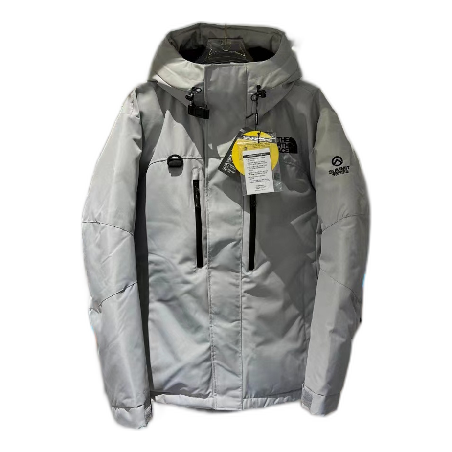 The North Face Himalayan Hooded Down Parka in Grey & White