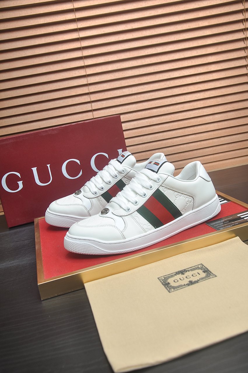 Gucci Striped Low-Top Sneakers
