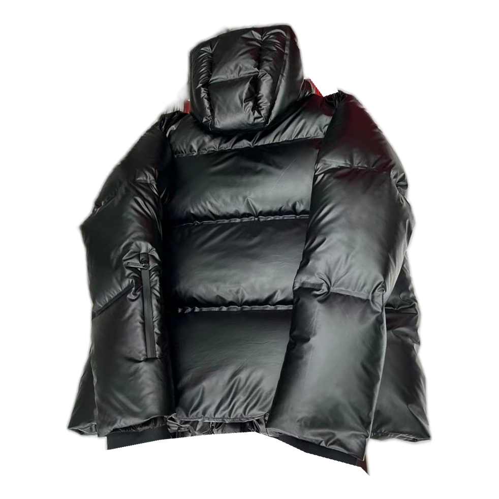 Prada Linea Rossa Black Hooded Puffer Jacket