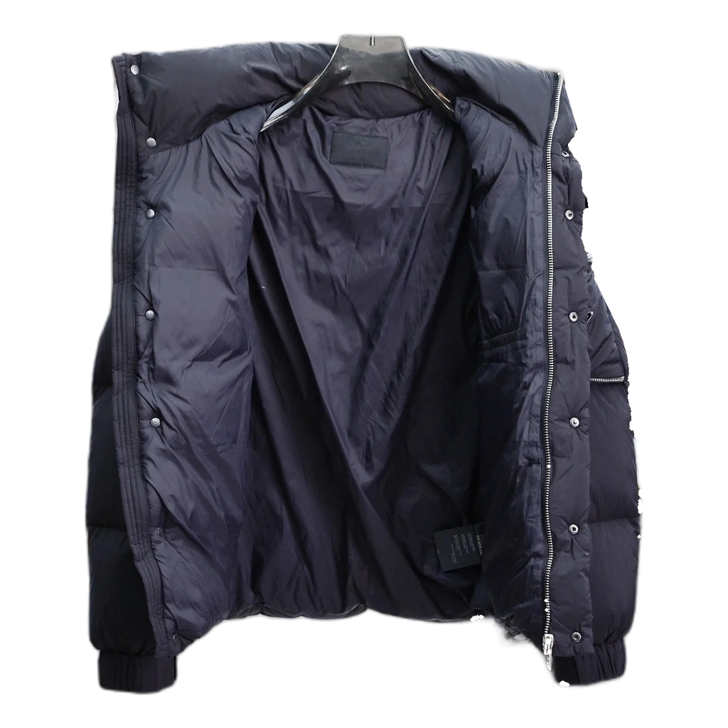 Prada Sleeve-Pouch Hooded Puffer Jacket